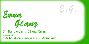 emma glanz business card